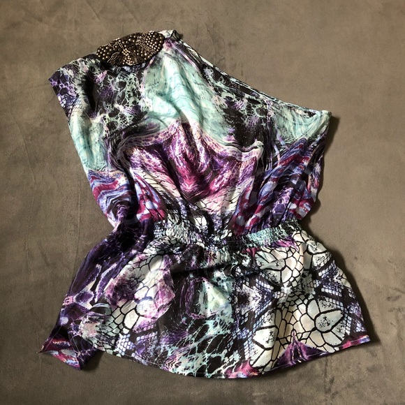 Silk shirt off the shoulder - Picture 1 of 7